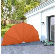 vidaXL Sichtschutzf&auml;cher Faltbarer Terrassen-Seitenf&auml;cher Terracotta-Rot 200...