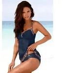 LASCANA Tankini mit eingearbeiteten Softcups, verstellbare Tr&auml;ger bunt 52