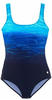 LASCANA Badeanzug mit Batikprint und Shaping-Effekt, blau