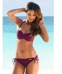 LASCANA Bikini-Hose Italy mit seitlichen Bindeb&auml;ndern rot 32