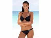 LASCANA Bikini-Hose Italy in knapper Brasilien-Form, schwarz