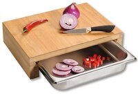 KESPER&reg; Schneidebrett Schneidebrett mit 1 Auffangschale Servierbrett,