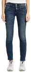 TOM TAILOR Slim-fit-Jeans Alexa Slim mit Knopfleiste und dekorativ gesteppter Passe