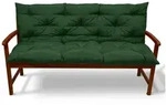 Beautissu Bankauflage Bankauflage Flair BR Dunkelgr&uuml;n, 180x50x50cm, Sitzkissen f&uuml;r