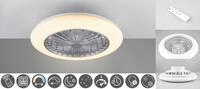 Reality Leuchten LED Deckenleuchte Stralsund Deckenventilator, CCT - &uuml;ber