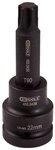 KS Tools Torx-Bit, 1" KraftStecknuss, lang, T60