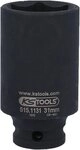 KS Tools Steckn&uuml;sse 1/2" Sechskant-Kraft-Stecknuss, lang, 31mm (515.1131)