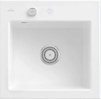 Villeroy & Boch K&uuml;chensp&uuml;le 3315 02 RW, Rechteckig, 52.5/22 cm, Subway Serie,