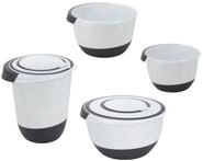 Spetebo R&uuml;hrsch&uuml;ssel Kunststoff R&uuml;hrsch&uuml;ssel mit Deckel - 4er Set, Kunststoff,