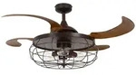Beacon Deckenventilator Deckenventilator Fanaway Industri Bronze mit Licht braun