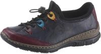 Slip-On Sneaker RIEKER, Damen, Gr. 41, bunt (navy, multi), Lederimitat, Textil,
