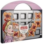 Zenker Muffinform 15er Snack Backblech eckig Muffin Muffinblech Rosa Creative...