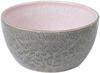 Bitz Schale Bowl matt grey / shiny light pink 14 cm, Steinzeug, (Schale)