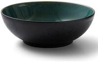 Bitz Salatsch&uuml;ssel Salatsch&uuml;ssel matt black / shiny green 30 cm, Steinzeug,