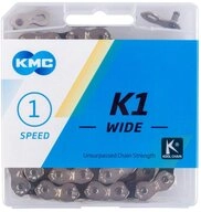 KMC Fahrradkette KMC K1 Wide 1s Kette 1-fach 1/2 x 1/8 110 Glieder...