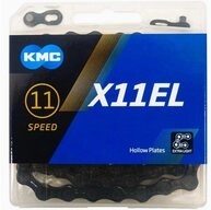 KMC Fahrradkette KMC X11EL BlackTech 11-fach Kette - 118 Glieder mit Double...