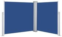 vidaXL Seitenmarkise Ausziehbare Seitenmarkise Blau 100 x 600 cm