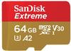Sandisk microSDXC Extreme 64 GB Speicherkarte