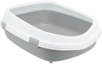 TRIXIE Katzentoilette Katzentoilette Primo XXL - grau/wei&szlig; - 56 &times; 25 &times; 71 cm