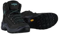 Lowa Renegade Mid S GTX (All-Terrain, wasserdicht, schmal) asphalt/t&uuml;rkis