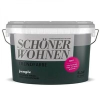 SCH&Ouml;NER WOHNEN FARBE Wandfarbe SW Trend Wandfarbe matt 2,5L Jungle 6514