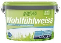 SCH&Ouml;NER WOHNEN FARBE Wandfarbe Sch&ouml;ner Wohnen Wohlf&uuml;hlweiss 2,5 Ltr. weiss,