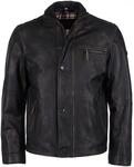 Blouson JCC "Lederjacke 1416", Herren, Gr. 54, schwarz, Obermaterial: 100%...