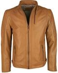 Lederjacke JCC "Lederjacke 16-13-2", Herren, Gr. L, braun (cognac), Obermaterial: