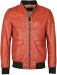 Blouson JCC "Lederjacke 51190", Herren, Gr. 50, rot, Obermaterial: 100% Lammleder
