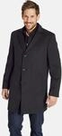Winterjacke JAN VANDERSTORM "Mantel UNSKA", Herren, Gr. 54, grau (dunkelgrau),