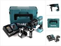 Makita Akku-Kombibohrhammer DHR 182 RGJ Akku Bohrhammer 18V 1,7J SDS plus...
