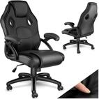 tectake Gaming-Stuhl B&uuml;rostuhl, ergonomische Form, Kunstlederbezug mit Mesh-Gewebe