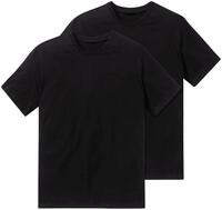 Schiesser T-Shirt Essentials (2er-Pack) mit Rundhalsausschnitt, mit kurzen...