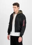 Bomberjacke ALPHA INDUSTRIES "MA-1 VF Vintage Fit NASA", Herren, Gr. M, schwarz (all