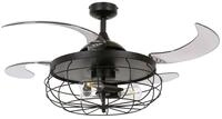Beacon Deckenventilator Deckenventilator Fanaway Industri Schwarz mit Licht