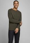 Rundhalspullover JACK & JONES "JJEHILL KNIT CREW NECK NOOS", Herren, Gr. S, gr&uuml;n