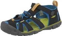 Sandale KEEN "SEACAMP II CNX", Jungen, Gr. 36, schwarz (schwarz, lime),...