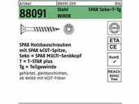 SPAX Schraube 100er Pack Schraube R 88091 SEKO/T-STAR TG 8x 450/80-T40 Stahl...