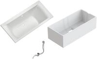 OTTOFOND Badewanne Set Duobadewanne, (3-tlg), 1700/750 mm, Duobadewanne