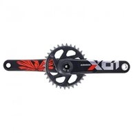SRAM Fahrradkurbel SRAM Kurbelgarnitur X01 SB+ DUB 170 mm rot - Leichte...