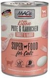 MAC'S Kitten Pute & Kaninchen 400 g - 6 St&uuml;ck, Nassfutter f&uuml;r: Katze