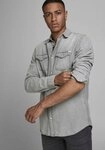 Jack & Jones Jeanshemd JJESHERIDAN im Workwear-Stil mit robuster Baumwollqualit&auml;t