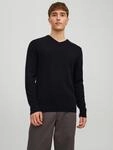 V-Ausschnitt-Pullover JACK & JONES "JJEBASIC KNIT V-NECK NOOS", Herren, Gr. XS,