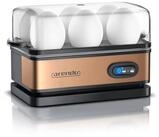 Arendo Eierkocher 6-fach, Edelstahl, mit Warmhaltefunktion, frei w&auml;hlbarer
