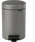 Brabantia M&uuml;lleimer Treteimer Newicon 3 L Mineral Concrete Grey