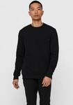 Sweatshirt ONLY & SONS "CERES LIFE CREW NECK SWEATSHIRT", Herren, Gr. L, schwarz,
