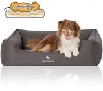 Knuffelwuff Tierbett Hundebett Leano, Orthop&auml;disch schwarz 105 cm x 155 cm