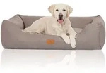 Knuffelwuff Tierbett Hundebett Lotte, Schaumstoffflocken grau 85 cm x 120 cm