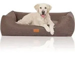 Knuffelwuff Tierbett Hundebett Lotte, Schaumstoffflocken braun 85 cm x 120 cm
