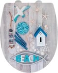 WENKO WC-Sitz Beach High Gloss (1-St), Thermoplast